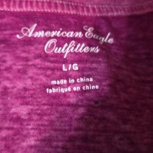 American Eagle Outfitters Magenta Tee